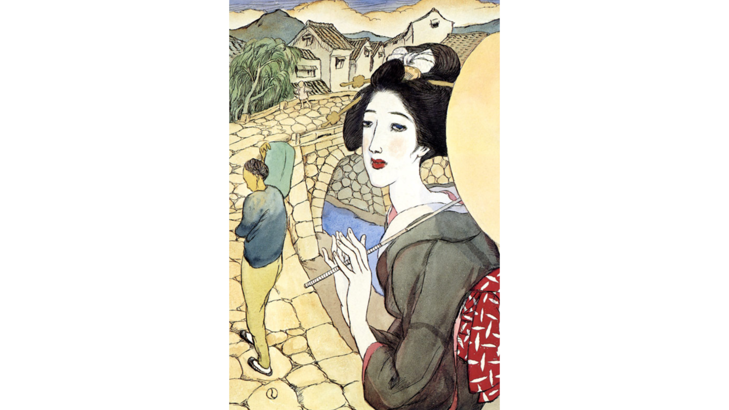  竹久夢二　長崎十二景　福田美術館　夢二式美人画